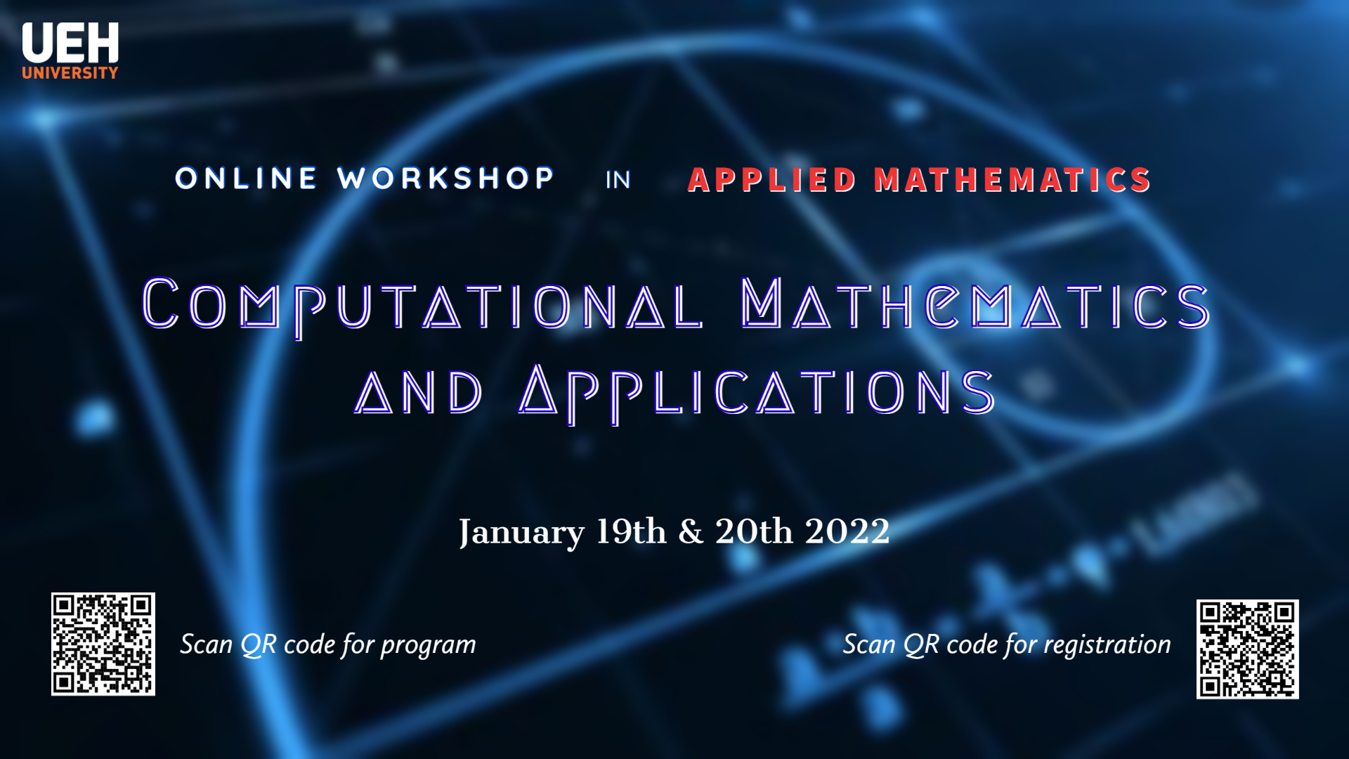 Thông báo đăng ký tham dự "Online Workshop in Applied Mathematics: Computational Mathematics and Applications"
